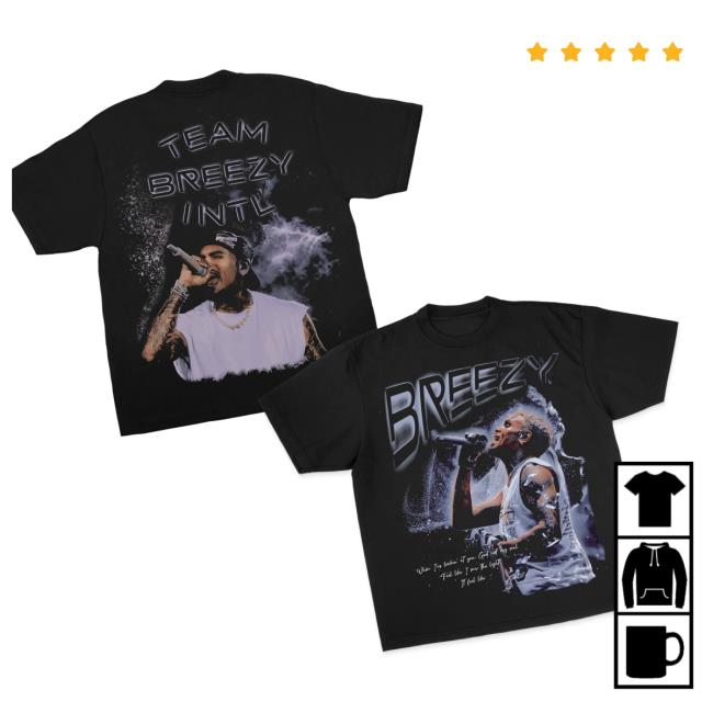 Chris Brown Merch Store Team Breezy Blindfold Ss T-Shirt 3 Chris Brown Merch Store Team Breezy Blindfold Ss T-Shirt