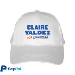 Claire Valdez For Congress Merch Store Claire Valdez White Baseball Cap