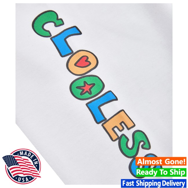 Clooless Store Merch Color Pop Long Sleeve Tee White 3 Clooless Store Merch Color Pop Long Sleeve Tee White
