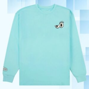 Clooless Store Merch Head In The Clouds Long Sleeve Tee Aqua