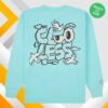 Clooless Store Merch Head In The Clouds Long Sleeve Tee Aqua 1 Clooless Store Merch Head In The Clouds Long Sleeve Tee Aqua