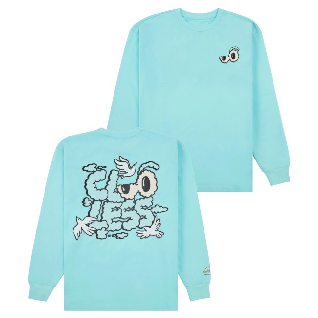 Clooless Store Merch Head In The Clouds Long Sleeve Tee Aqua 5 Clooless Store Merch Head In The Clouds Long Sleeve Tee Aqua