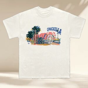 Coachella Store Merch Coachella Pastels 2026 Lineup Tee