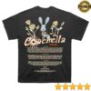 Coachella Store Merch Ribbons & Roses 2026 Lineup Tee