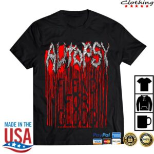 Deathrune Records Merch Store Autopsy Fiend For Blood W Backprint T-Shirt