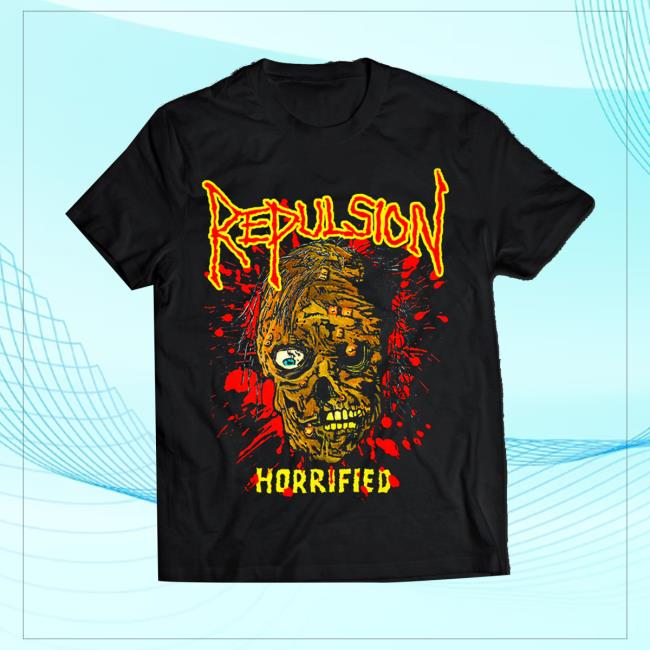 Deathrune Records Merch Store Repulsion Horrified W Backprint T-Shirt 3 Deathrune Records Merch Store Repulsion Horrified W Backprint T-Shirt