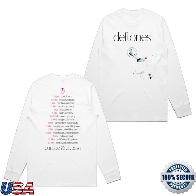 Deftones Store Merch Smoke Uk Eu Tour Longsleeve 5 Deftones Store Merch Smoke Uk Eu Tour Longsleeve