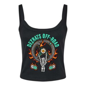 Dezrats Merch Store Built For The Dirt Cropped Tank