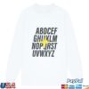 Drama Call Merch Store Alphabet Longsleeve Tee White