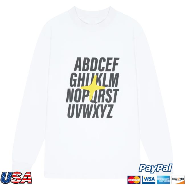 Drama Call Merch Store Alphabet Longsleeve Tee White