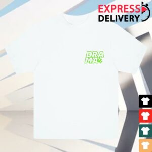 Drama Call Merch Store Outline 3Sta Stack Tee White