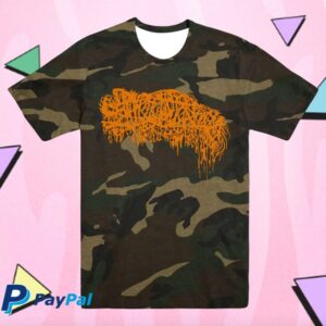 Evil Greed Merch Store Sanguisugabogg Logo - Camo T-Shirt
