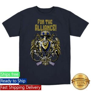 Gear Blizzard Merch World Of Warcraft Alliance Crest Blue T-Shirt