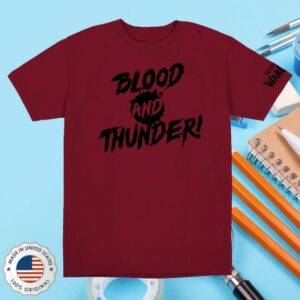Gear Blizzard Merch World Of Warcraft Blood And Thunder Red T-Shirt