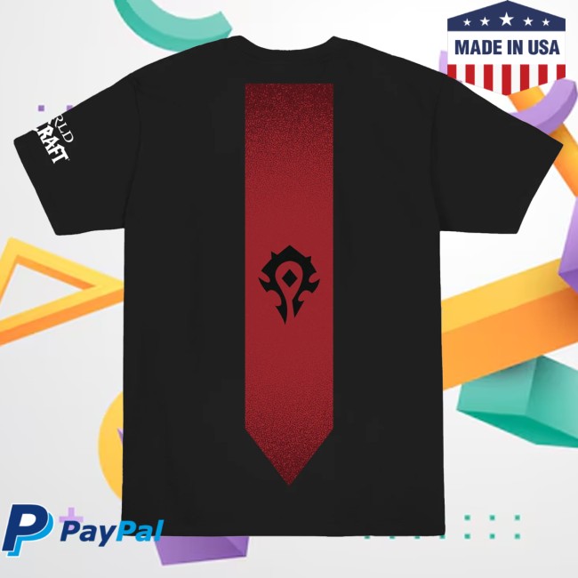 Gear Blizzard Merch World Of Warcraft Horde Banner Black T-Shirt 5 Gear Blizzard Merch World Of Warcraft Horde Banner Black T-Shirt