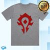 Gear Blizzard Merch World Of Warcraft Horde Icon Grey T-Shirt