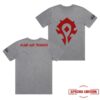 Gear Blizzard Merch World Of Warcraft Horde Icon Grey T-Shirt