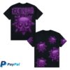 Glo Gang Worldwide Merch Store Skeletor Skull Tee Purple Black