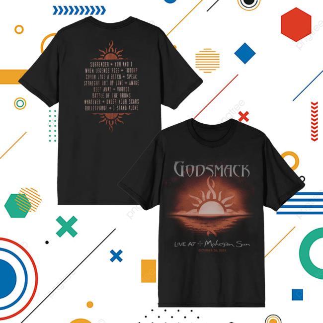 Godsmack Merch Store Live At The Mohegan Sun Tracklist Tee 5 Godsmack Merch Store Live At The Mohegan Sun Tracklist Tee
