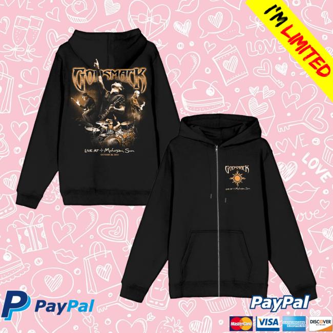 Godsmack Merch Store Live At The Mohegan Sun Zip Hoodie 5 Godsmack Merch Store Live At The Mohegan Sun Zip Hoodie