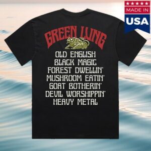 Green Lung Merch Store Old English Black Magic Tee