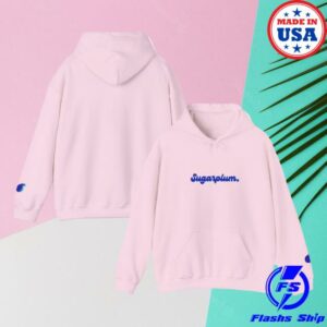 Gregorybits Merch Store Sugarplum Graphic Hoodie Blue Logo