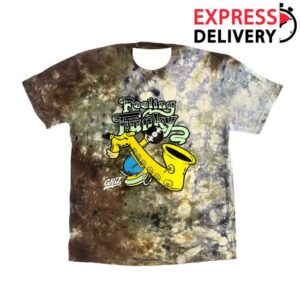 Griz Merch Store Griz Feeling Funky T-Shirt In Earth Shades Tie Dye