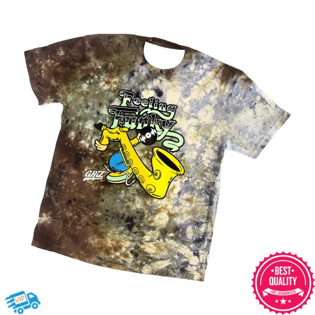Griz Merch Store Griz Feeling Funky T-Shirt In Earth Shades Tie Dye 3 Griz Merch Store Griz Feeling Funky T-Shirt In Earth Shades Tie Dye
