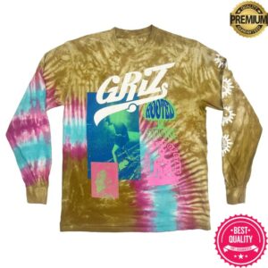 Griz Merch Store Griz Rooted In Radiance Long Sleeve In Earth Burst Tie Dye