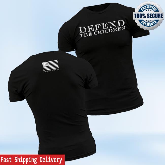 Grunt Style Merch Store Defend The Children T-Shirt Black 3 Grunt Style Merch Store Defend The Children T-Shirt Black