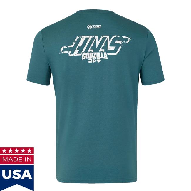 Haas F1 Merch Store Godzilla X Haas Team Unisex T-Shirt Green 4 Haas F1 Merch Store Godzilla X Haas Team Unisex T-Shirt Green