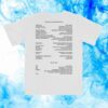 Hayley Williams Merch Store Credits White Tee
