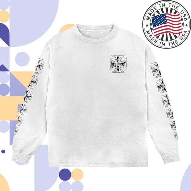 Hellbentrecs Merch Store Hellbent Outlaw Logo Longsleeve White 3 Hellbentrecs Merch Store Hellbent Outlaw Logo Longsleeve White
