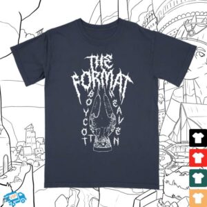 Hello Merch Store The Format Metal Navy Blue T-Shirt