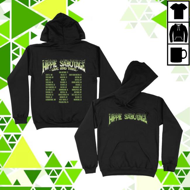 Hippie Sabotage Merch Store Shop Give And Take Tour Hoodie 5 Hippie Sabotage Merch Store Shop Give And Take Tour Hoodie
