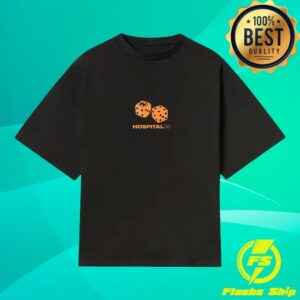 Hospital Records Merch Store Lucky Dice Black T-Shirt