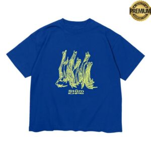 Ichpig Merch Store Stum Frog Tee Royal Blue Lime
