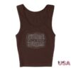 Kacey Musgraves Merch Store Bedazzled Buckle Tank Brown