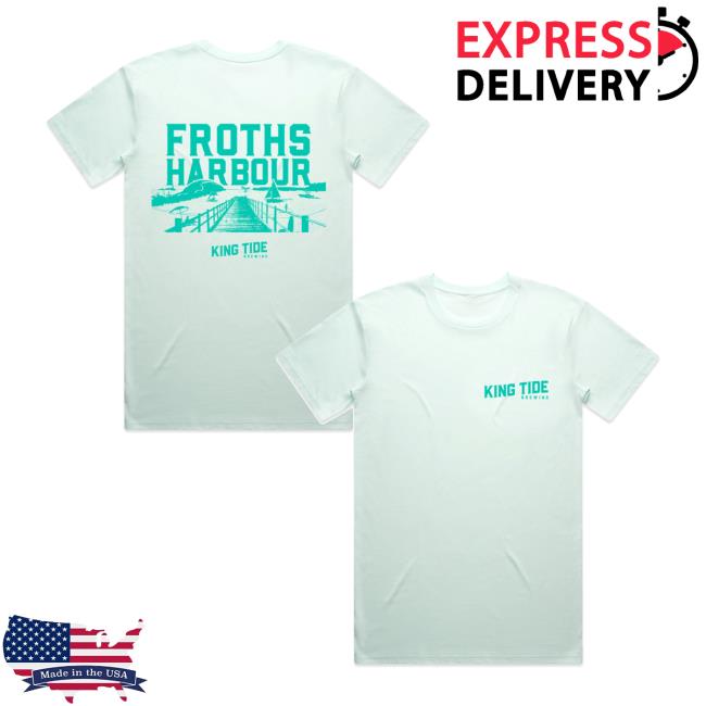 King Tide Brewing Merch Store T-Shirts Froths Harbour Seafoam 5 King Tide Brewing Merch Store T-Shirts Froths Harbour Seafoam