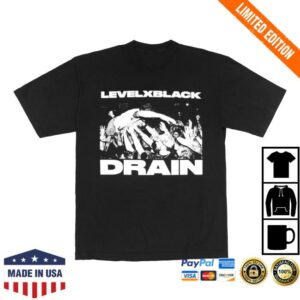 Levelxblack Merch Store Drain Hardcore T-Shirt