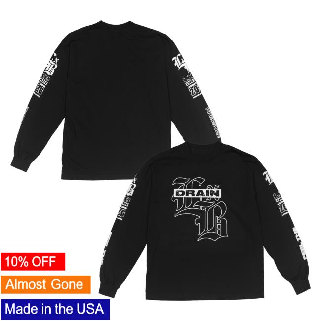 Levelxblack Merch Store Drain Lockdown Ls T-Shirt 2 Levelxblack Merch Store Drain Lockdown Ls T-Shirt