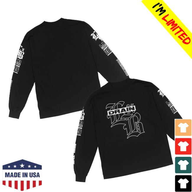 Levelxblack Merch Store Drain Lockdown Ls T-Shirt 3 Levelxblack Merch Store Drain Lockdown Ls T-Shirt