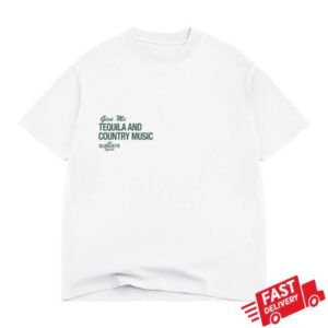 Los Sundays Merch Store The Tequila & Country Music Tee Blanc White Green