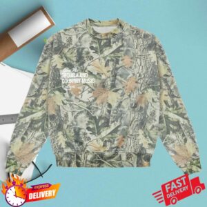 Los Sundays Tequila Merch The Tequila & Country Music Crewneck Camo White