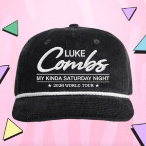 Luke Combs Merch Store Cord Rope Hat Black
