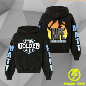Matt Rife Merch Store Matt Rife Stay Golden 2026 World Tour Hoodie