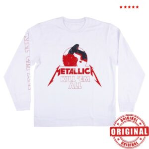 Metallica Store Merch Kill 'Em All Long-Sleeve Shirt White