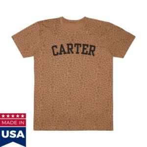 Nick Carter Merch Store Carter Name Leopard T-Shirt