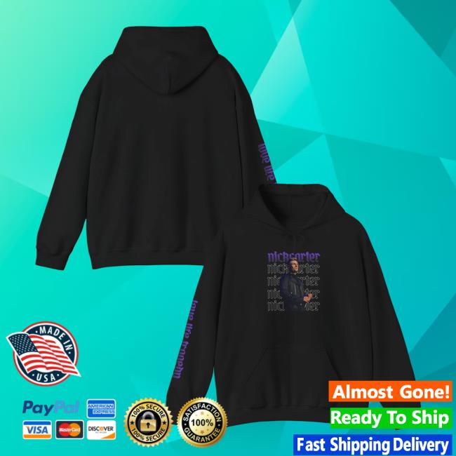 Nick Carter Merch Store Love Life Tragedy Live Show Photo Hoodie 2 Nick Carter Merch Store Love Life Tragedy Live Show Photo Hoodie