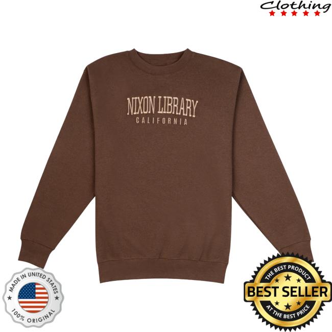 Nixon Foundation Merch Store Nixon Library Crew Brown 2 Nixon Foundation Merch Store Nixon Library Crew Brown